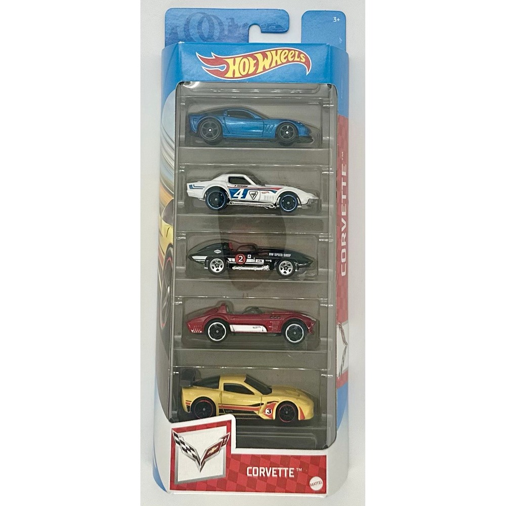 Hot Wheels Corvette 5-Pack 2020 GTN35 Classic Corvettes 1:64 Diecast Cars NIB